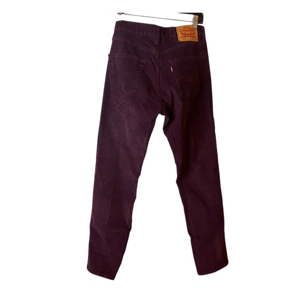 Levi's 511 Corduroy Pants Men's W32 L32 Purple - Picture 1 of 6